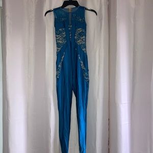 Acro Costume (unitard)  Children's (With Hair Clip)